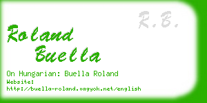 roland buella business card